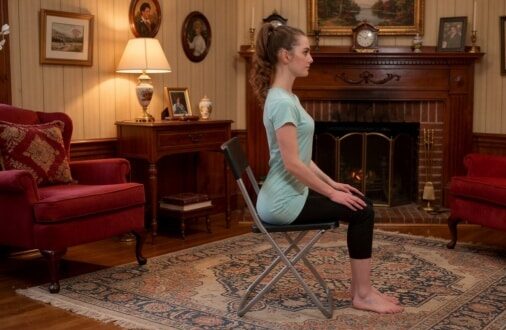 Seated Mountain with Pelvic Tilt (Tadasana)